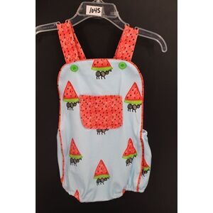 SASSY STITCHES BABY BUBBLE OUTFIT WATERMELON Ants 18M
